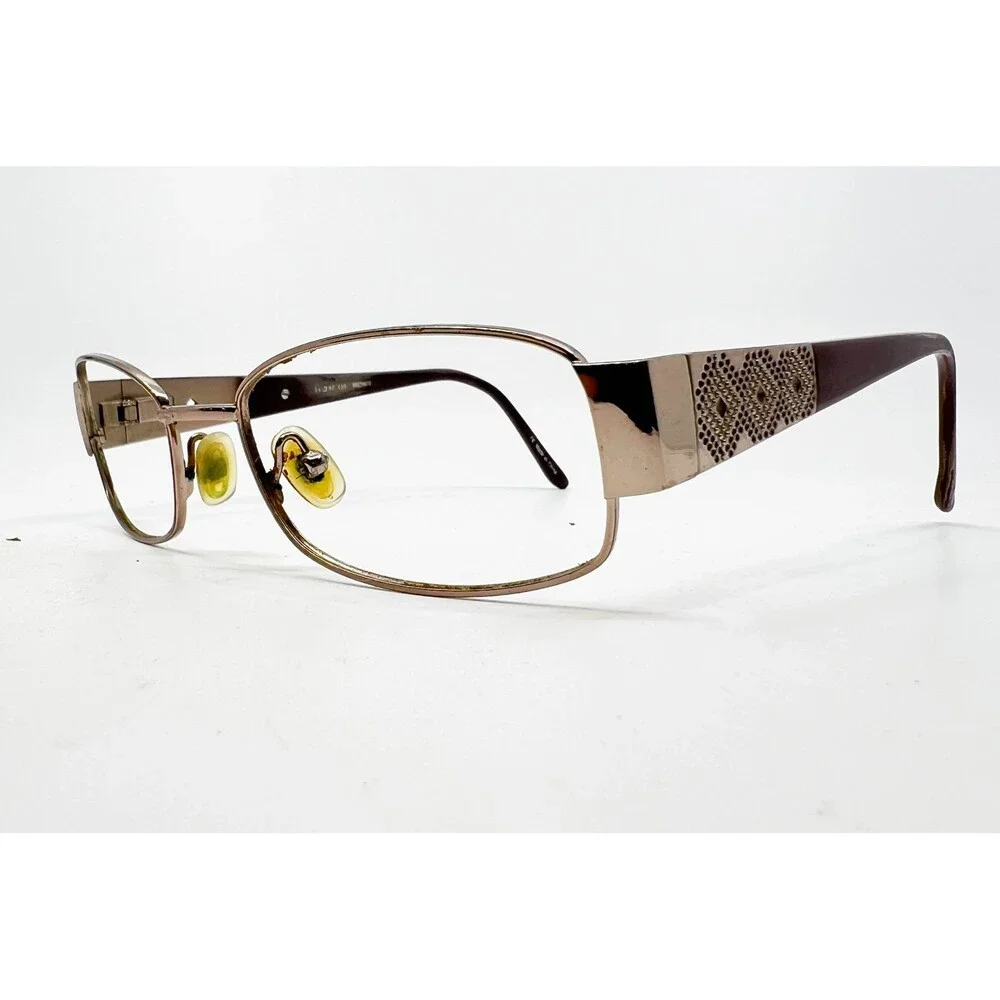 Wittnauer Hasina Eyeglass Frames Women Brown Rectangle Metal 53-17-135